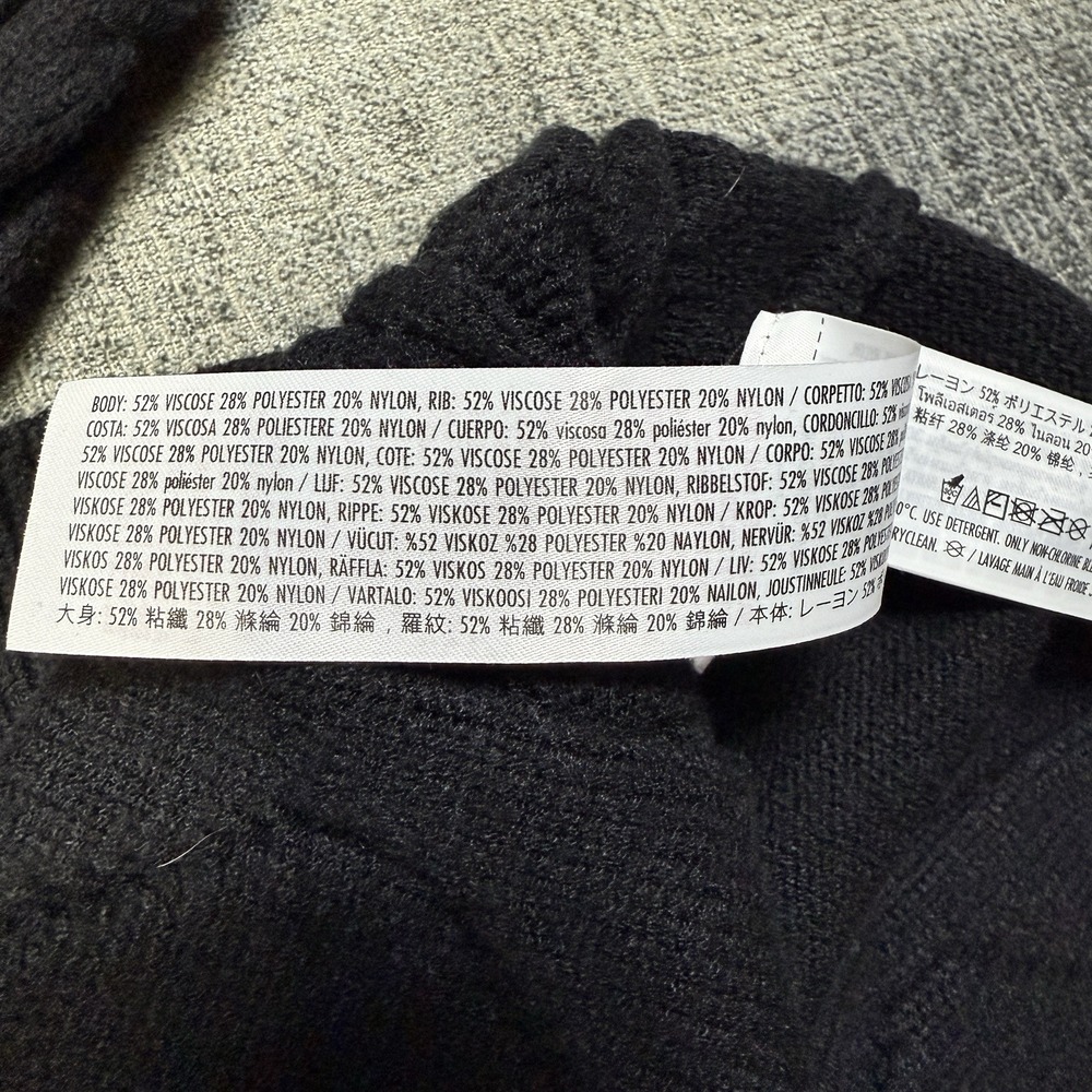 Disney Marvel Black Panther Sweater Mens XL Black Chunky‎ Cable Knit Pullover - Picture 7 of 10